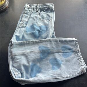 Sage and Fig Women’s Large Denim Jeans With Heart Washed pattern -button-Barrel